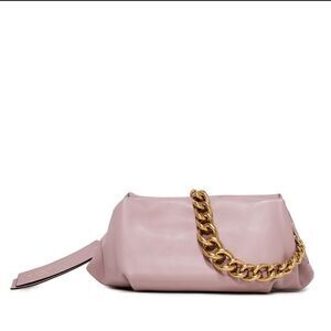 GIANNI CHIARINI Colette handbag pouch pink with gold hardware